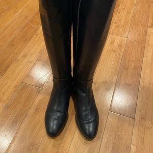 MICHEAL KORS BLACK KNEE HIGH BOOTS